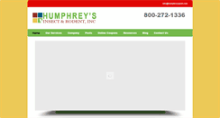 Desktop Screenshot of humphreyspest.com